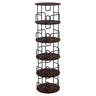 Rotating Bookshelf Tower 5 Tier Spinning 360 Degree Revolving Storage Shelf
