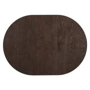 Topmax - 5 Piece Modern Extendable Round Dining Table Set With Removable Leaf For Small Places