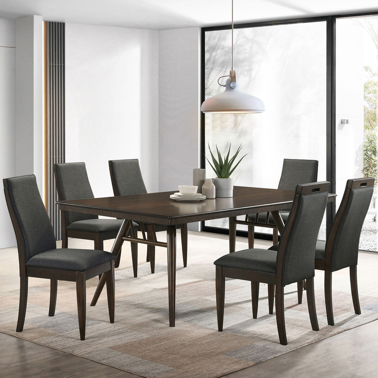 Wes - Rectangular Dining Table - Walnut