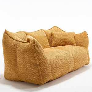 Comfortable Dual Beanbag Chair With High Resilience Foam Core For 2 People