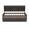 Captain Bed With Built In Bookshelves, 3 Storage Drawers, And Trundle