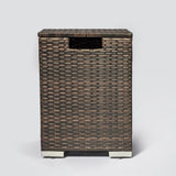 Rattan propane tank cover gas bottle cover outdoor wicker gas cylinder cover