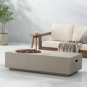 Rectangle 14.75' MGO Fire Pit - 50,000 BTU