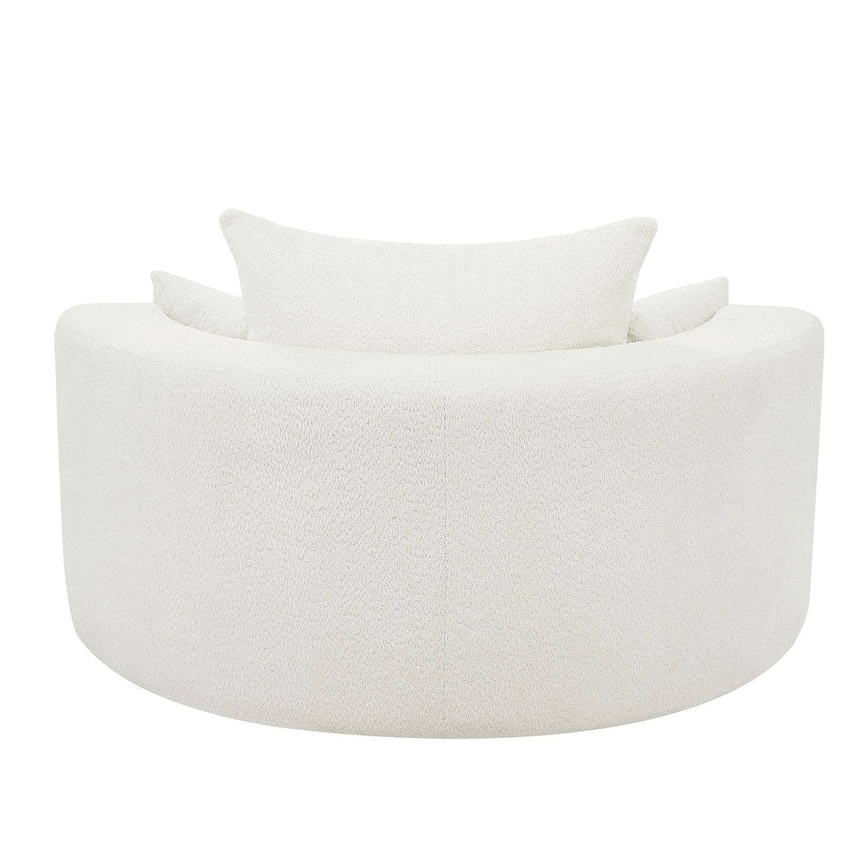 360° Swivel Chair Accent Barrel Chair With Removable Pillows