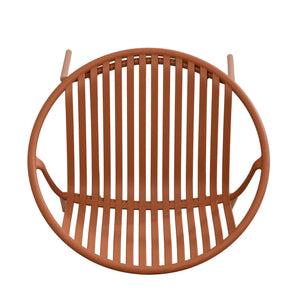 Stackable Outdoor Chairs With Breathable Plastic Backrest (Set of 2)