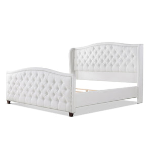 Marcella - Upholstered Shelter Headboard Bed Set