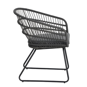7-Piece Outdoor Wicker Dining Set for 6