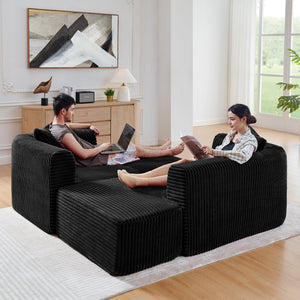 114" Cloud Sectional Couch with L-Shape Chaise