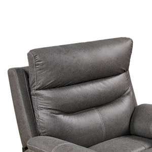 Liyasi - Dual Okin Motor Rocking And 240° Swivel Single Sofa Seat Recliner Chair Infinite Position, Head Rest With Power Function