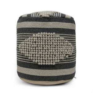 Diamond - Handcrafted Cylindrical Pouf