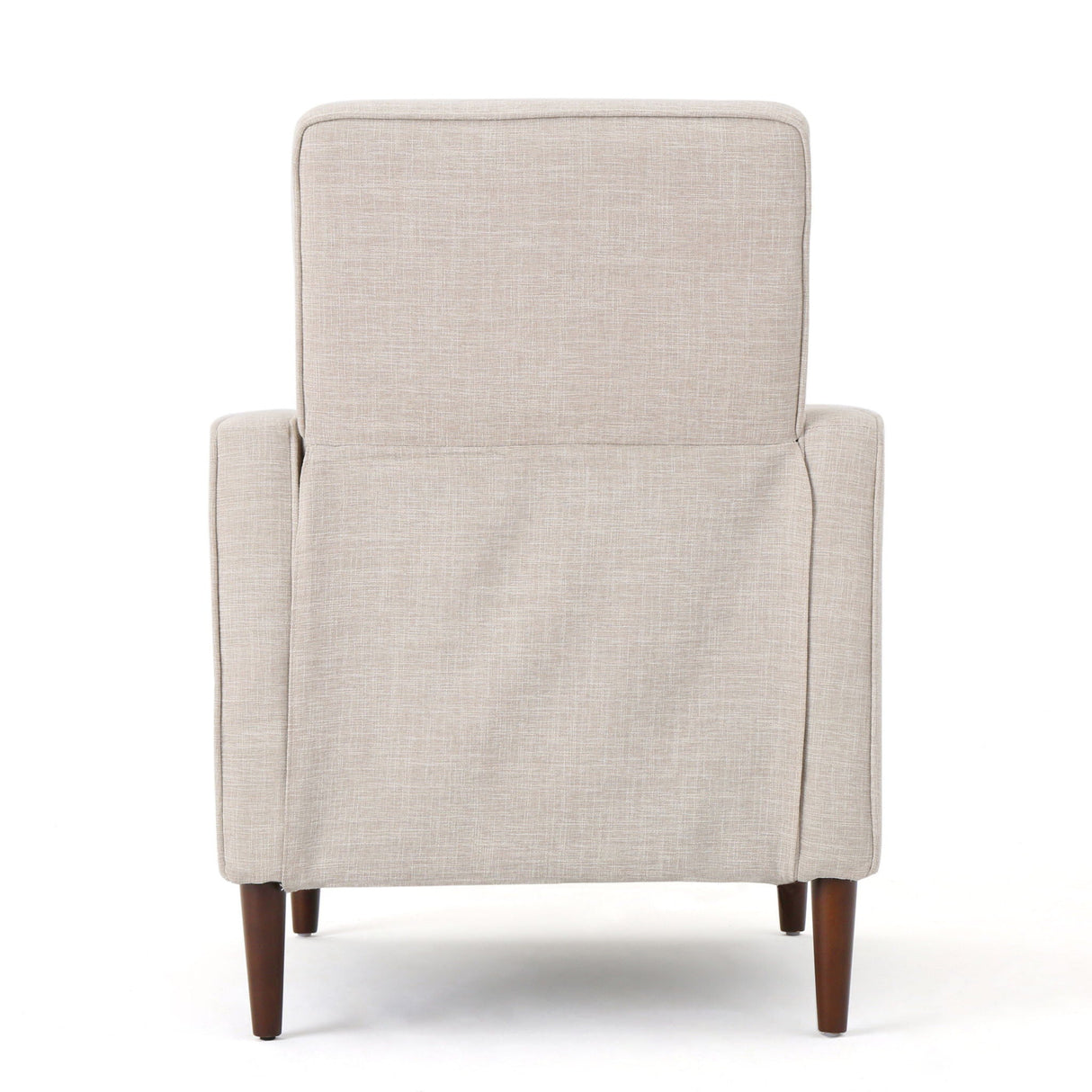 Mid-Century Modern Recliner With Button Tufted Waffle Stitch