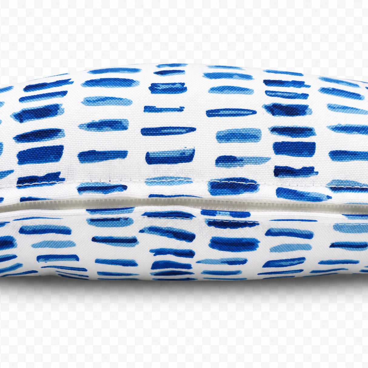 2 Pack Outdoor Lumbar Pillow Covers - Blue Dash