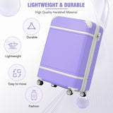 20" Luggage 1 Piece With Tsa Lock, Lightweight Suitcase Spinner Wheels, Carry On Vintage Luggage