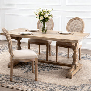 French Style Solid Wood Frame Seating for Dining