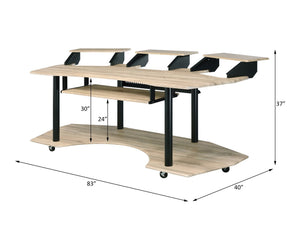Eleazar Music Recording Studio Desk - Wood