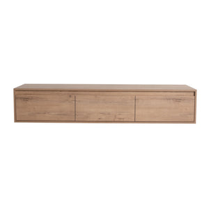 Modern Minimalist Bathroom Cabinet with Soft-Close Drawers and Floating Mounting Design