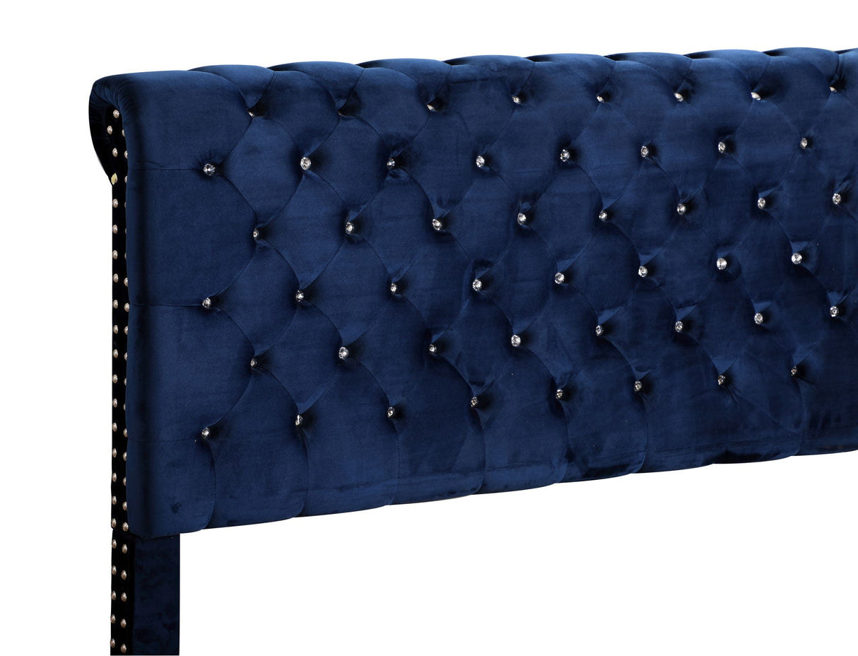 Elegant Transitional Upholstered Bed