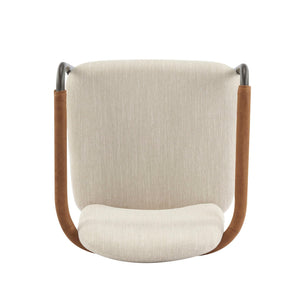 Modern Dining Chair Set With Durable Iron Frame And Comfortable Fabric Upholstery