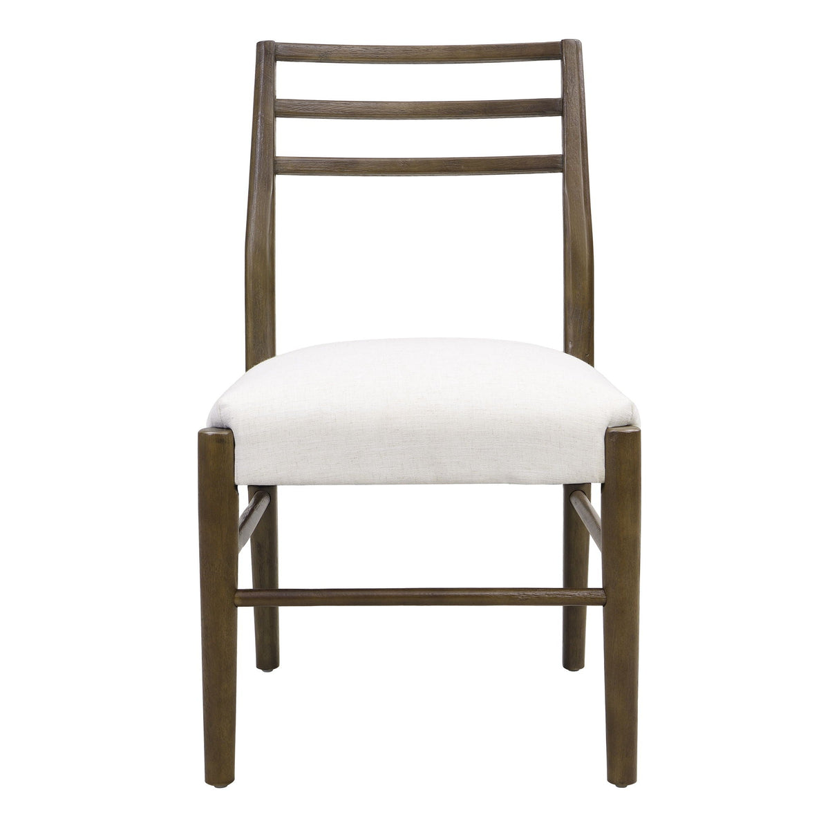 Farmhouse Style Dining Chair Set With Ladder Back Design