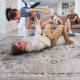 NAAR PAYAS Collection Medallion Non-Shedding  and Stain Resistant Area Rug