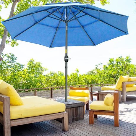 The Effortless Crank-Open 9' Patio Umbrella