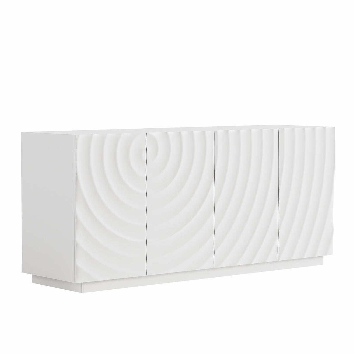 Buffet Cabinet with Storage - Modern 4-Door Sideboard