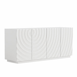 Buffet Cabinet with Storage - Modern 4-Door Sideboard