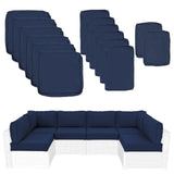 Outdoor Cushions for Patio Furniture Replacement, Patio Furniture Cushions, Deep Seat Patio Cushions, Patio Seat Cushions for Outdoor Sectional (Navy blue)