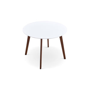 Dining Table - Brown / White
