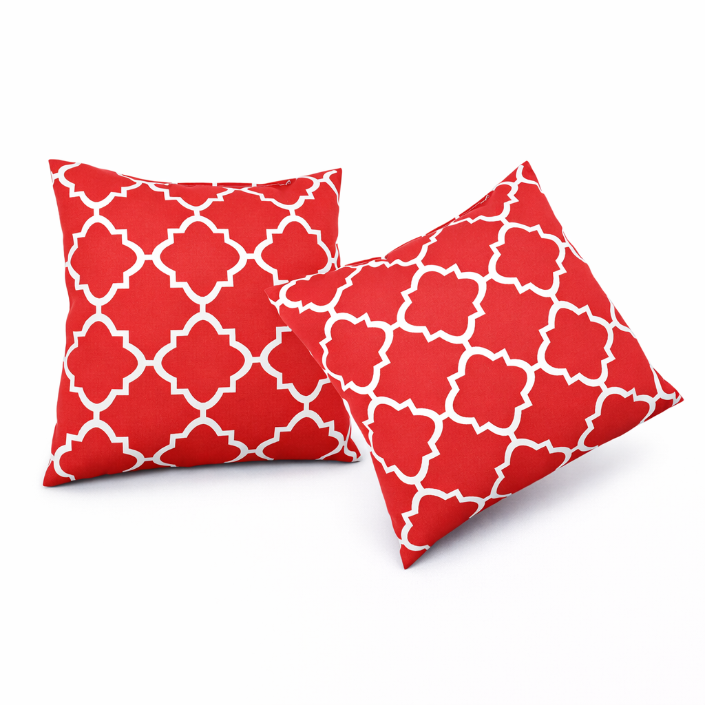 6 Pack Outdoor Pillow Covers - Water-Repellent Decorative Cushions