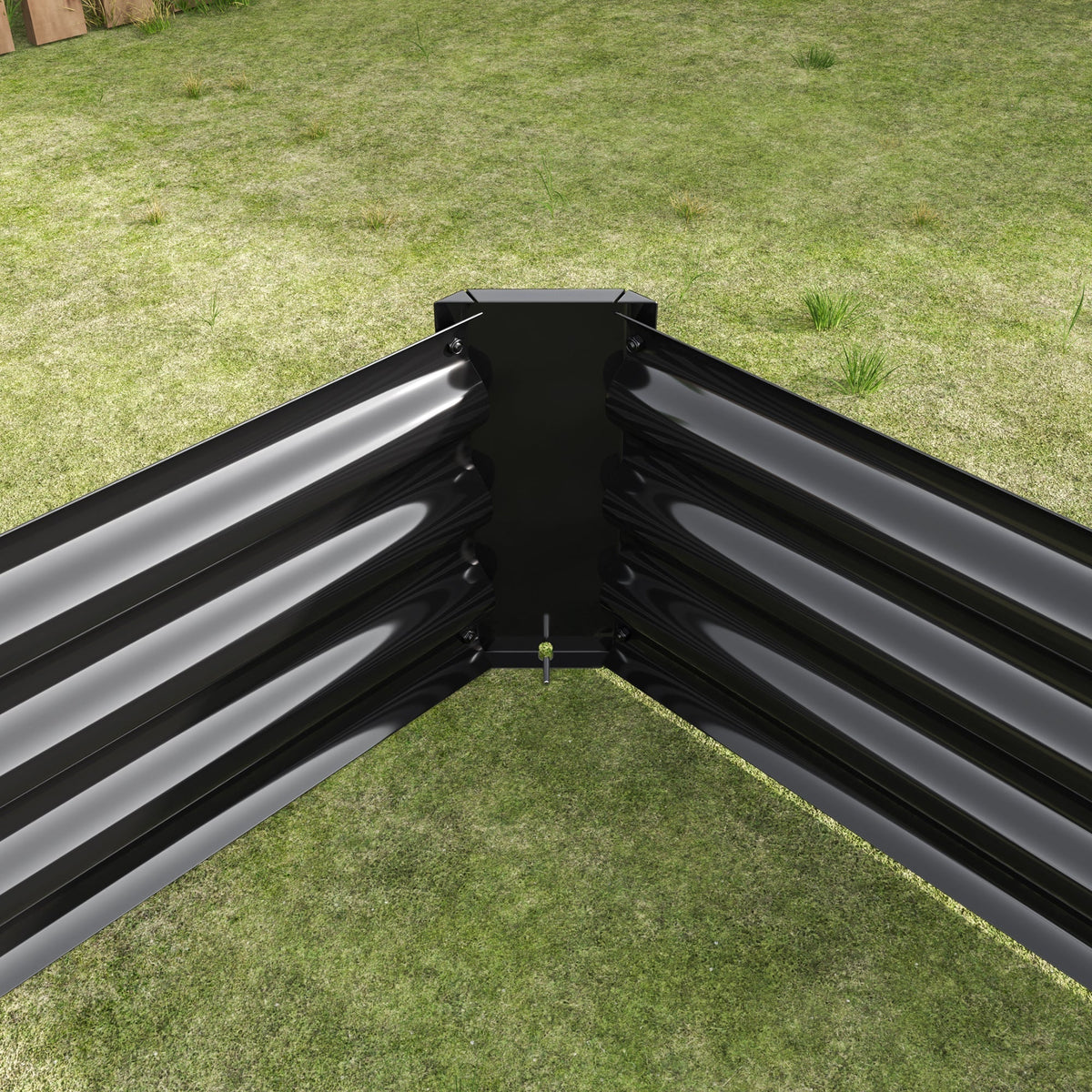 Raised Garden Bed Kit - Metal 7.6x3.7x0.98ft for Flower Planters, Vegetables, Herb