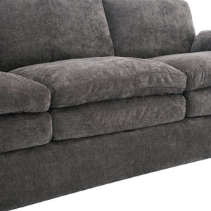 Cozy Upholstered 3 Seater Sofa With Double Cushion