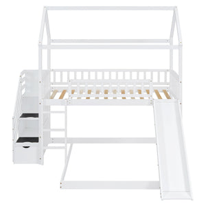 House Bunk Bed With Slide