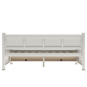 Modern Daybed With 2 Large Drawers, X Shaped Frame