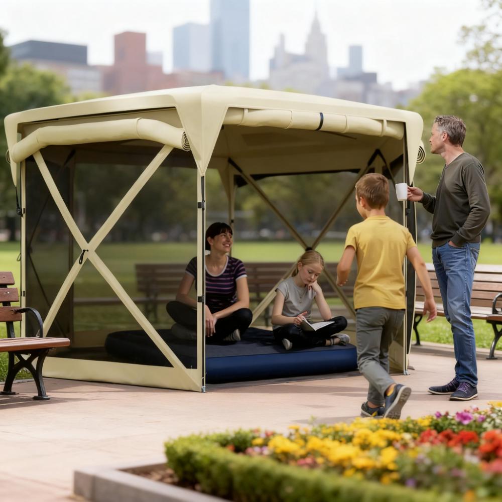 11 x 11ft Pop Up Tent with Removable Roof Cover