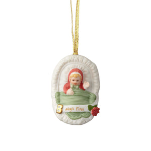 Growing Up Girl Ornament - Brunette Babies 1st