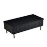 Lift Top Coffee Table With 2 Drawers and Hidden Storage Compartment for Living Room