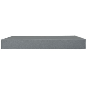 Foldable 9" Twin Size Metal Mattress Box Spring Foundation Bedroom Furniture Bed Base - Gray