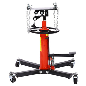 Hydraulic 2 Stage Transmission Jack, Swivel - Red