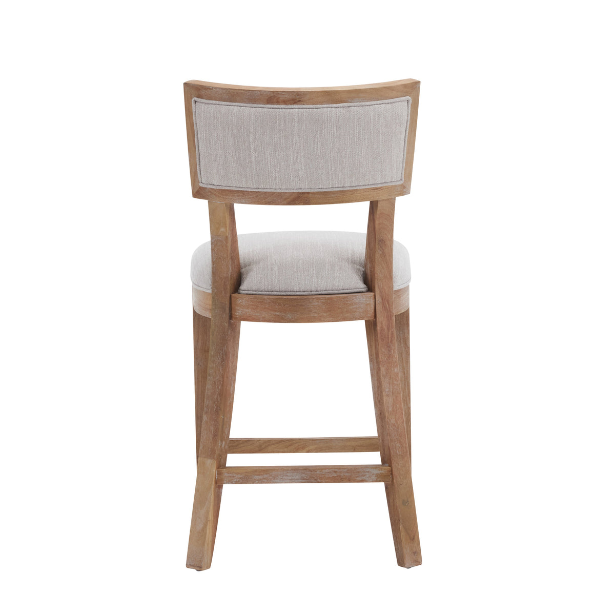 26.5" Upholstered Counter Stools Set of 2 with Comfy Back