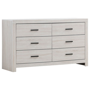 Geary - 4 Piece King Panel Bedroom Set With 2 Nightstands And Dresser - White