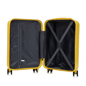 14'/20' 2-Piece ABS Spinner Wheel Luggage Set with Combination Lock