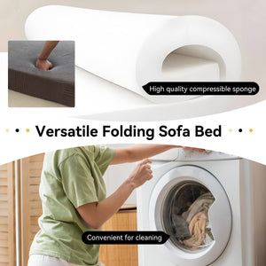 Foldable Sofa Bed Sleeper Lounge Chair with Pillow