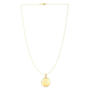 14k Yellow Gold Tree of Life Locket Necklace