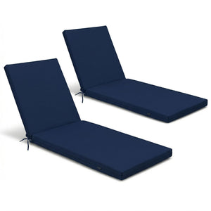 2PCS Set Outdoor Lounge Chair Cushion Replacement