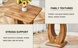 Elegant Wood-Grain Coffee Table