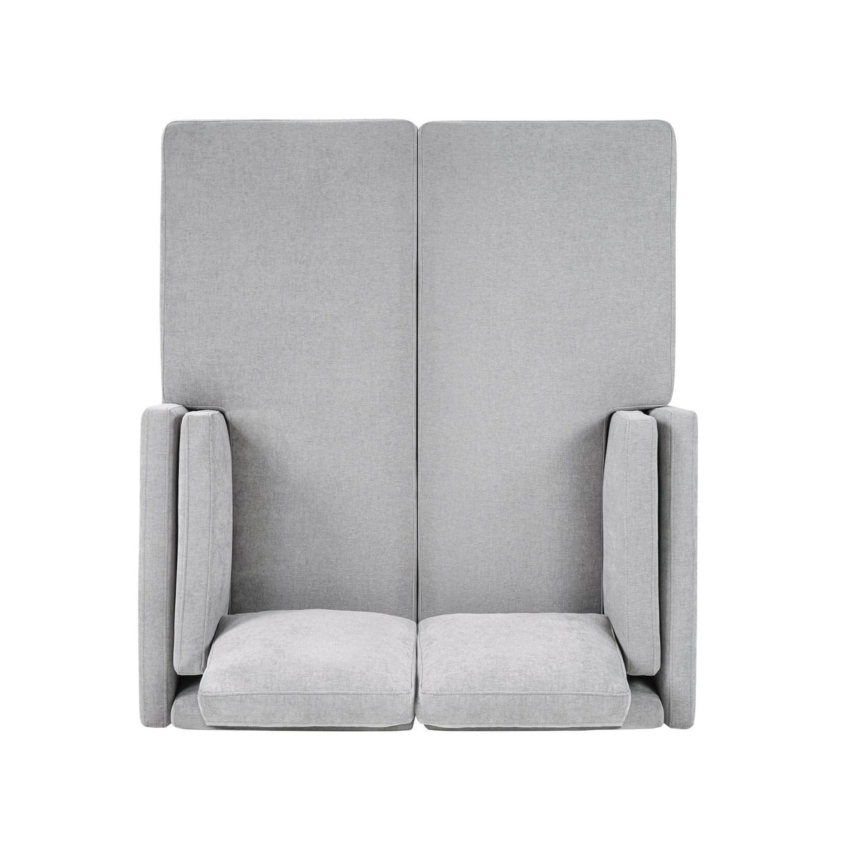 Chaise Lounge Sofa Bed With Dual Layer Armrests For Living Room