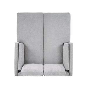 Chaise Lounge Sofa Bed With Dual Layer Armrests For Living Room