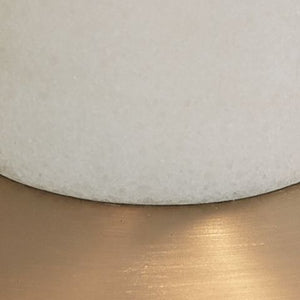 Rowleigh - Marble Desk Lamp - Gold Finish / White