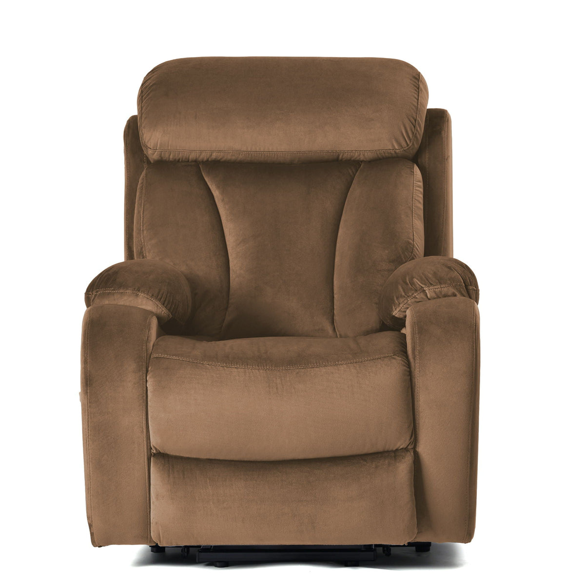 Lift Chair Recliner Power Remote Control Recliner Sofa Relax Soft Chair Anti - Skid Australia Cashmere Fabric Furniture Living Room - Brown
